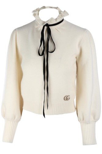 Gucci cream wool sweater - cream,