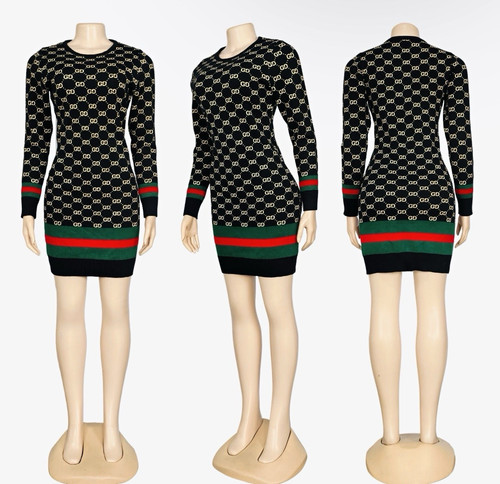 Gucci logo knit bodycon - gg,