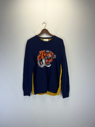 Gucci blue and yellow wool - gucci,