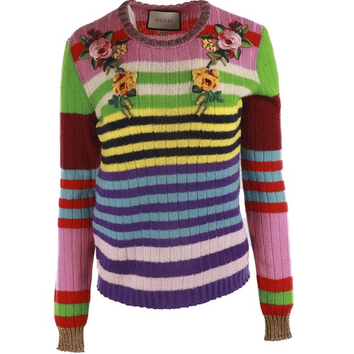 Gucci multi wool sweater small - gucci,