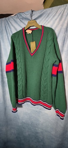Gucci mens wool jumper - jumper, green