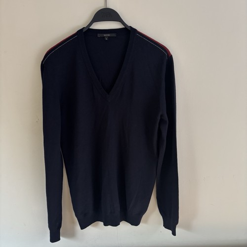 Gucci neck navy blue - navy, jumper