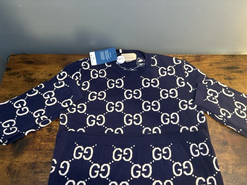 Gucci jacquard wool knit - gg,