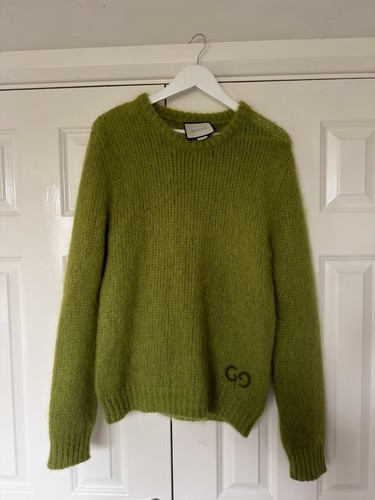 Gucci green mohair jumper - mohair, gg