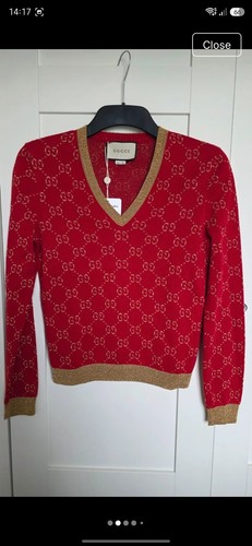 Gucci red with - with, gold