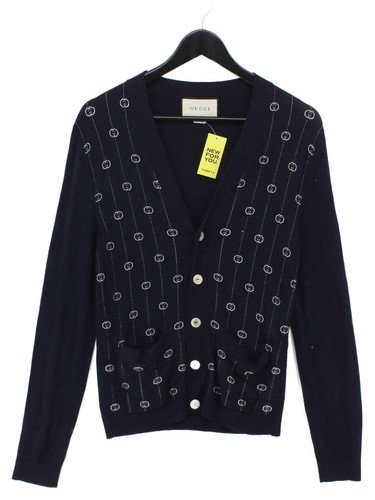 Gucci men cardigan blue - gucci,