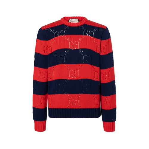 Gucci striped sweater red blue - gucci,