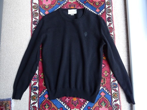 Gucci black crew - crew, 100%