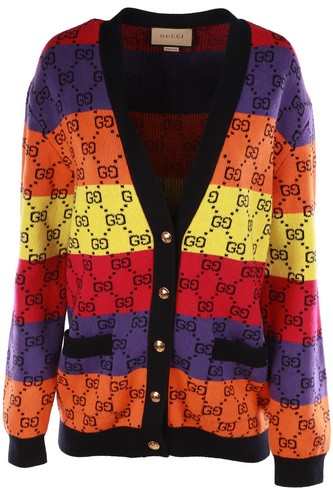 Gucci multi cotton cardigan - multi,